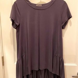 Nordstrom ruffled high-lo tee